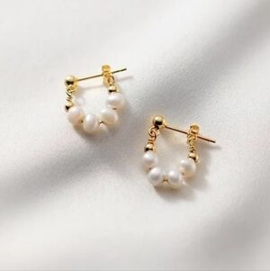 Anthropologie Pearl Drop Earrings